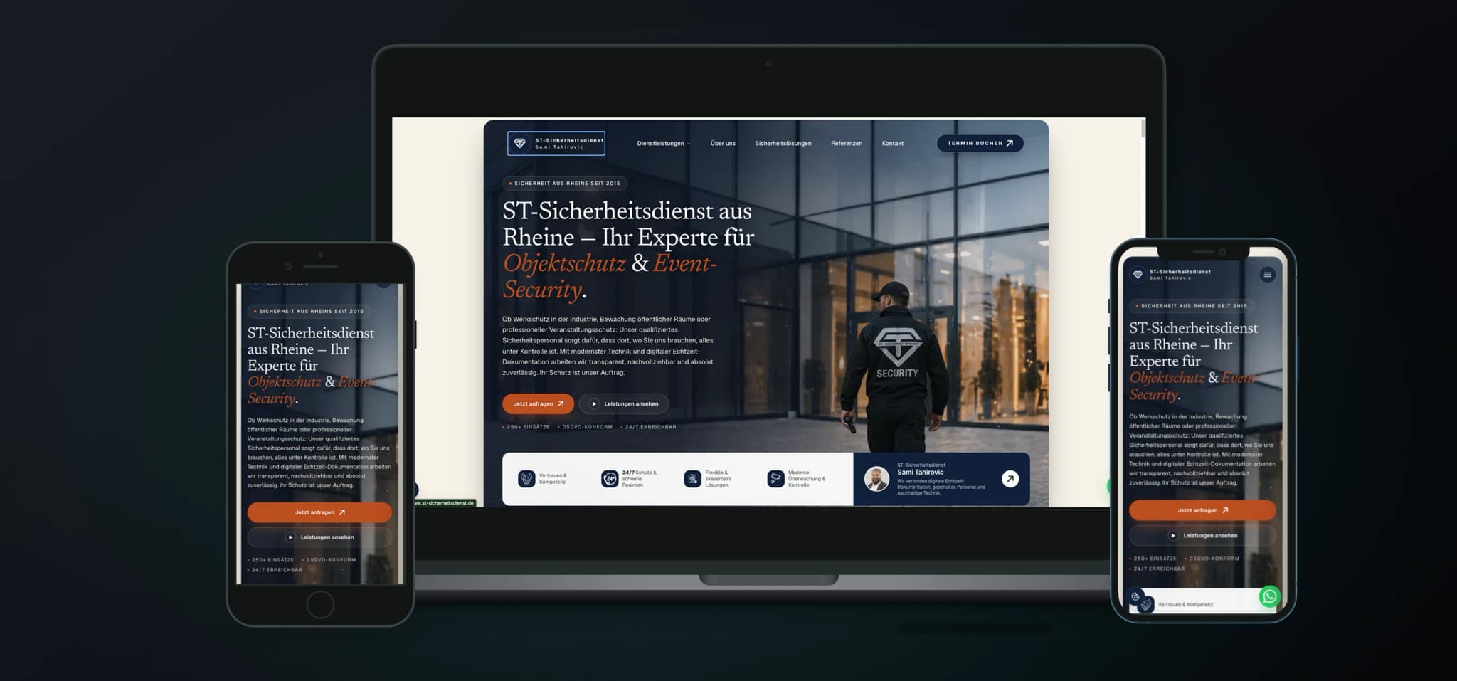 ST-Sicherheitsdienst – Website für Objektschutz